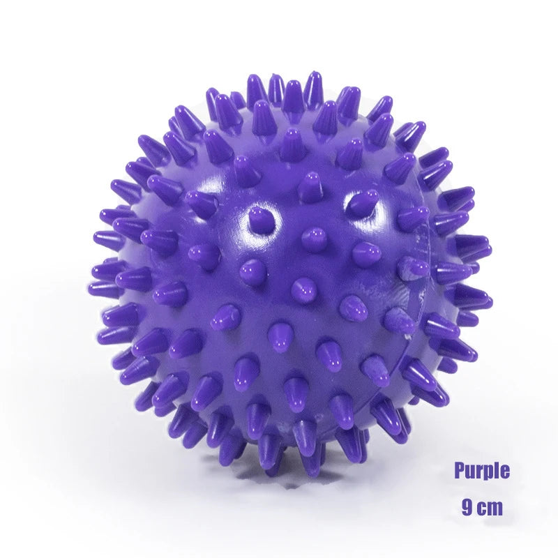 Durable PVC Spiked Massage Ball Trigger Point Sports Fitness Hands And Feet Plantar Pain Relief Fasciitis Relief 9cm Sports Ball