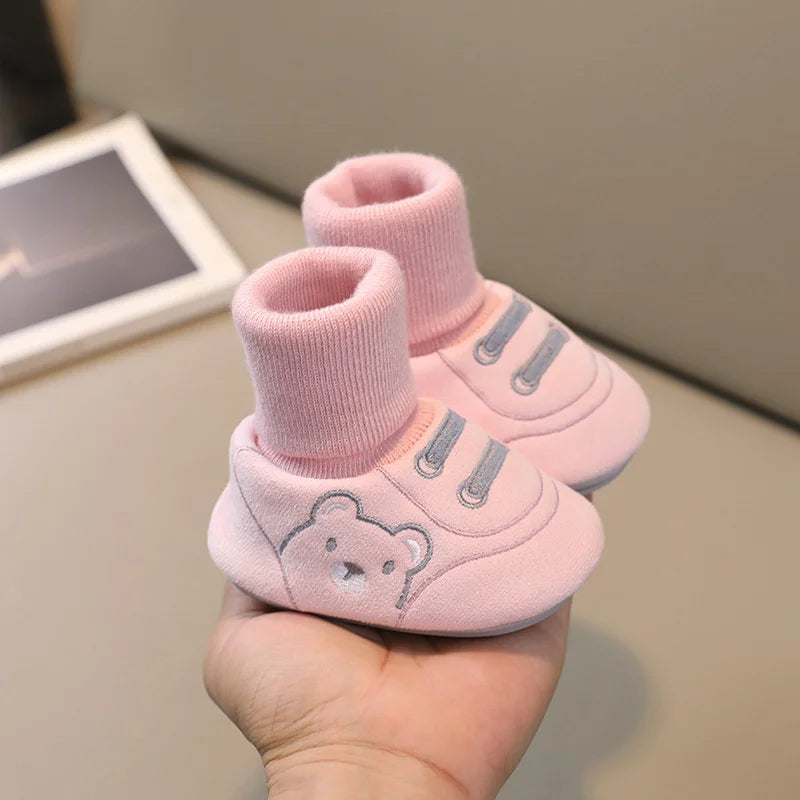 Baby Socks Shoes Infant Cute Cartoon Kids Boy Shoes Soft Rubber Sole Child Floor Sneaker Baby Girls Walker