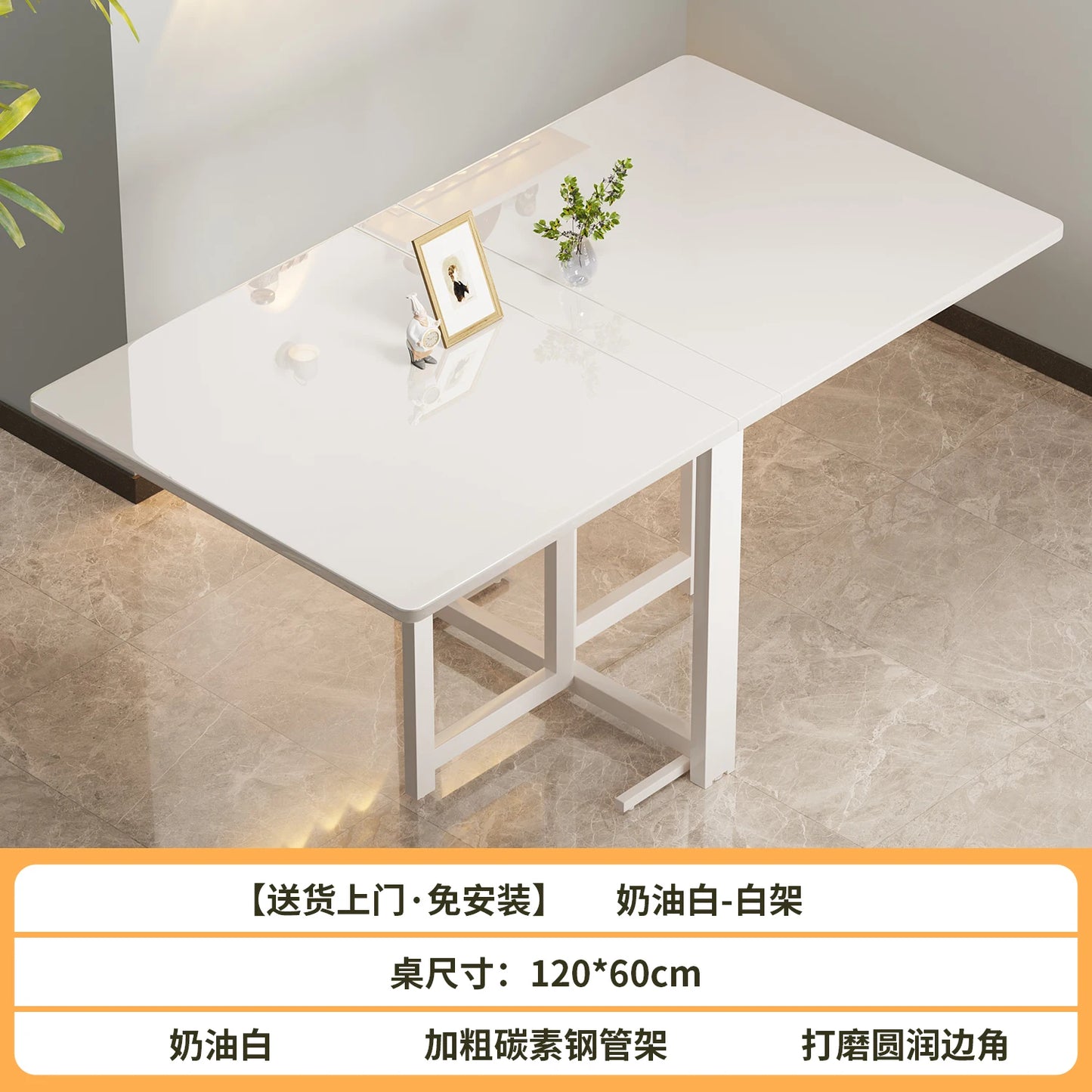 Mounted Wall Foldable Kitchen Space Compact Apartment Minimalist Folding Cafe Home Household Dining Table Saving Small Desk