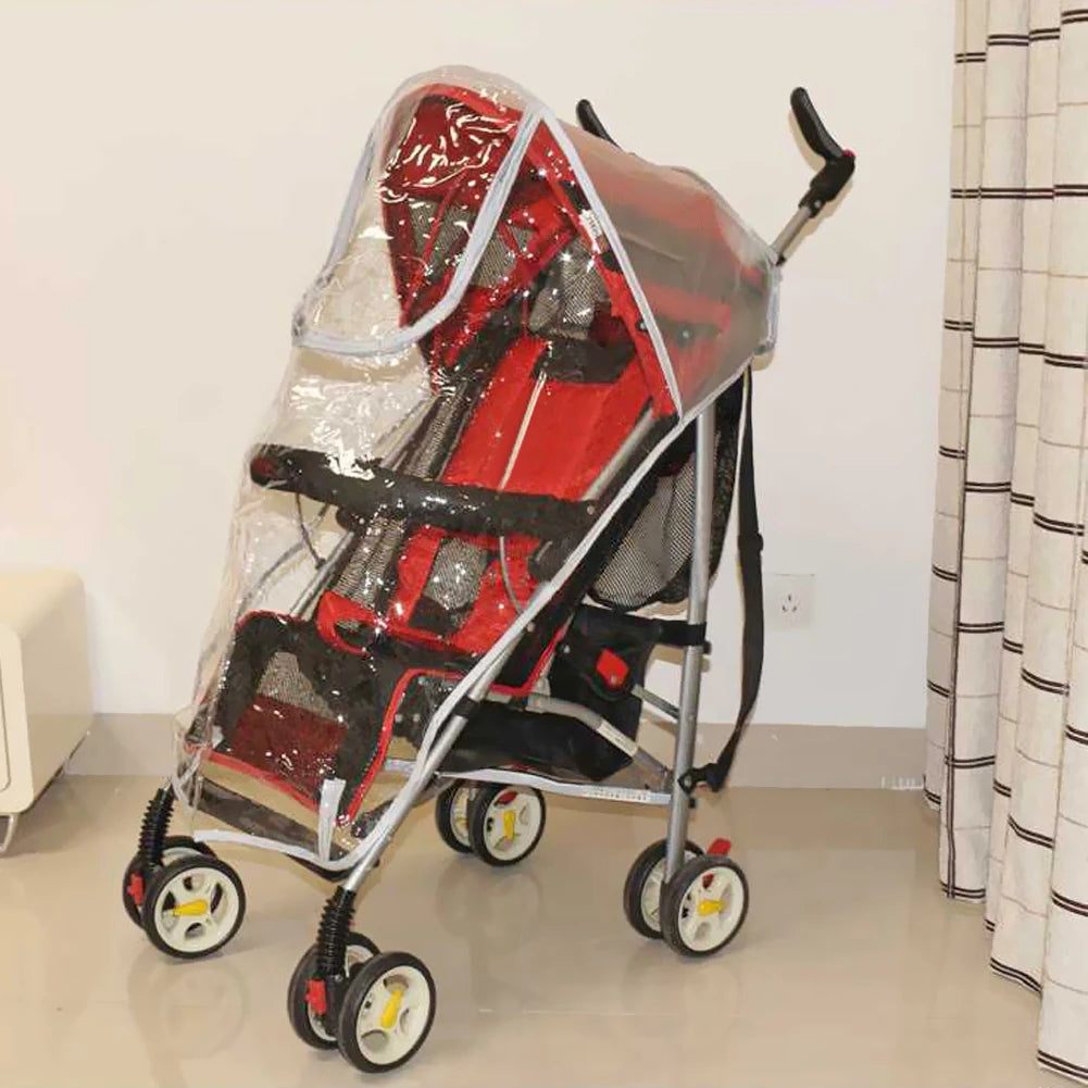 Lightweight Stroller Pushchair Accessories Rain Cover Wind Dust Shield Raincoat Necessary Baby Outdoor Stroller Gadgets