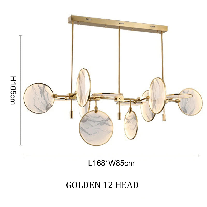 New classic metal Led Gold Black Iron Glass Chandelier,Home Decor lighting hanging Kitchen Bedroom Suspension Lustre pendant