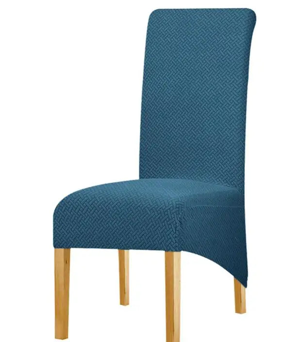 Jacquard Chair Cover Stretch XL Size Long Back Dining Chair Covers Seat Slipcovers For Wedding Dining Room Chairs For Kitchen