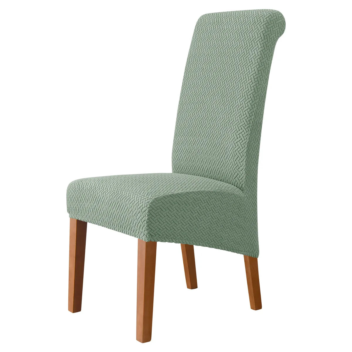 Jacquard Chair Cover Stretch XL Size Long Back Dining Chair Covers Seat Slipcovers For Wedding Dining Room Chairs For Kitchen