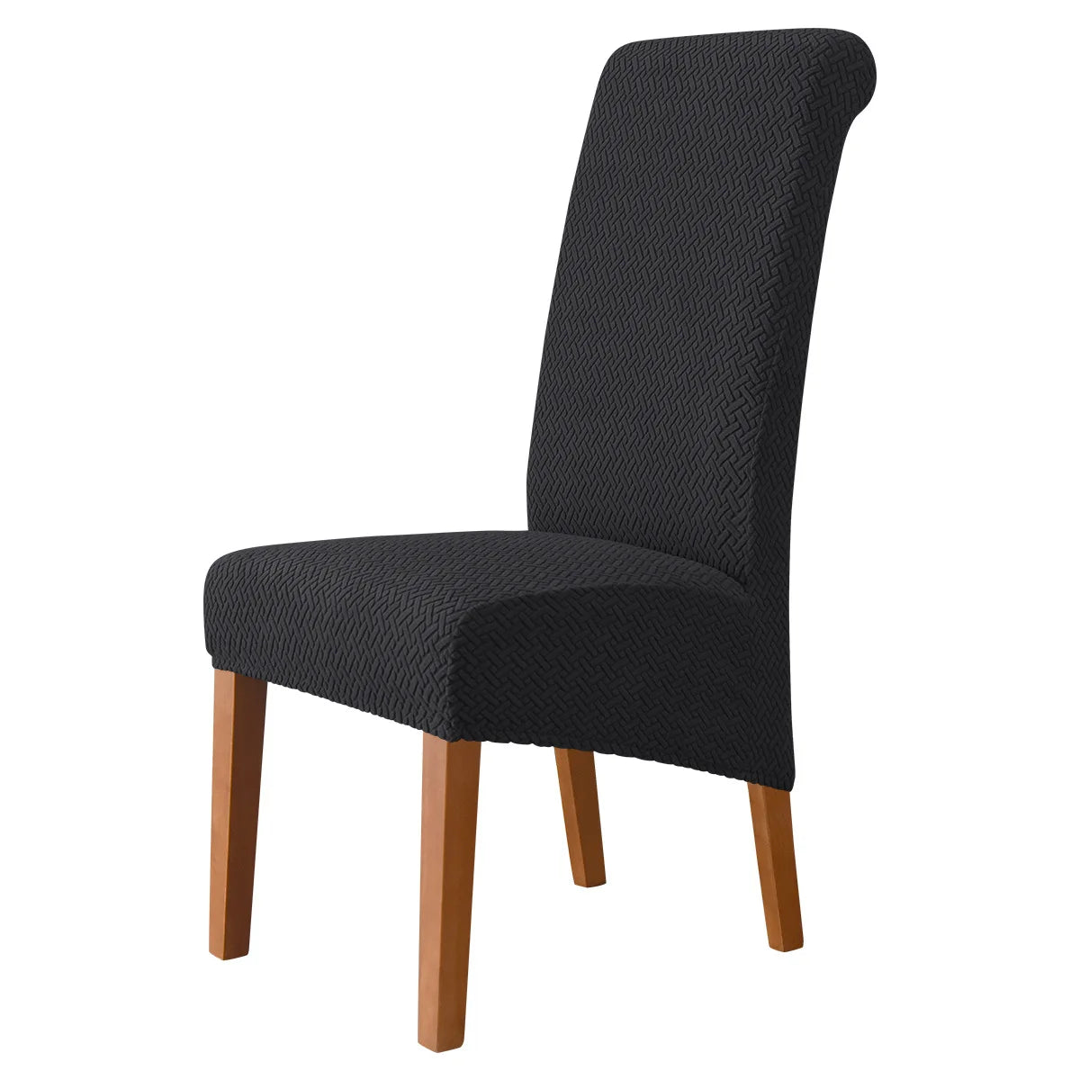 Jacquard Chair Cover Stretch XL Size Long Back Dining Chair Covers Seat Slipcovers For Wedding Dining Room Chairs For Kitchen