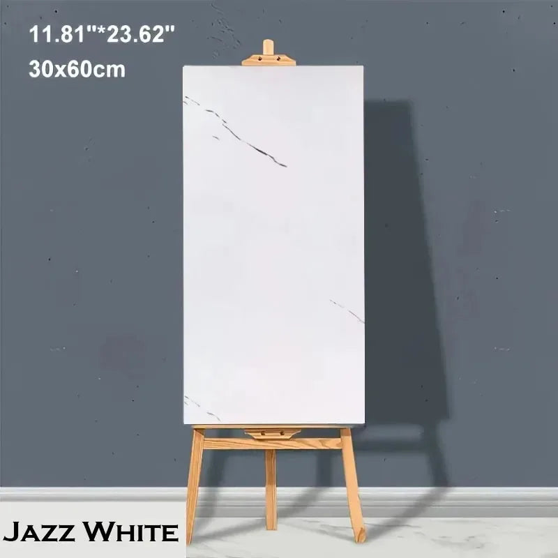 10-20pcs 30x60cm Self-Adhesive Marble PVC Floor Tiles Waterproof Peel Stick Wall Sticker Kitchen Bathroom Removable Home Decor 