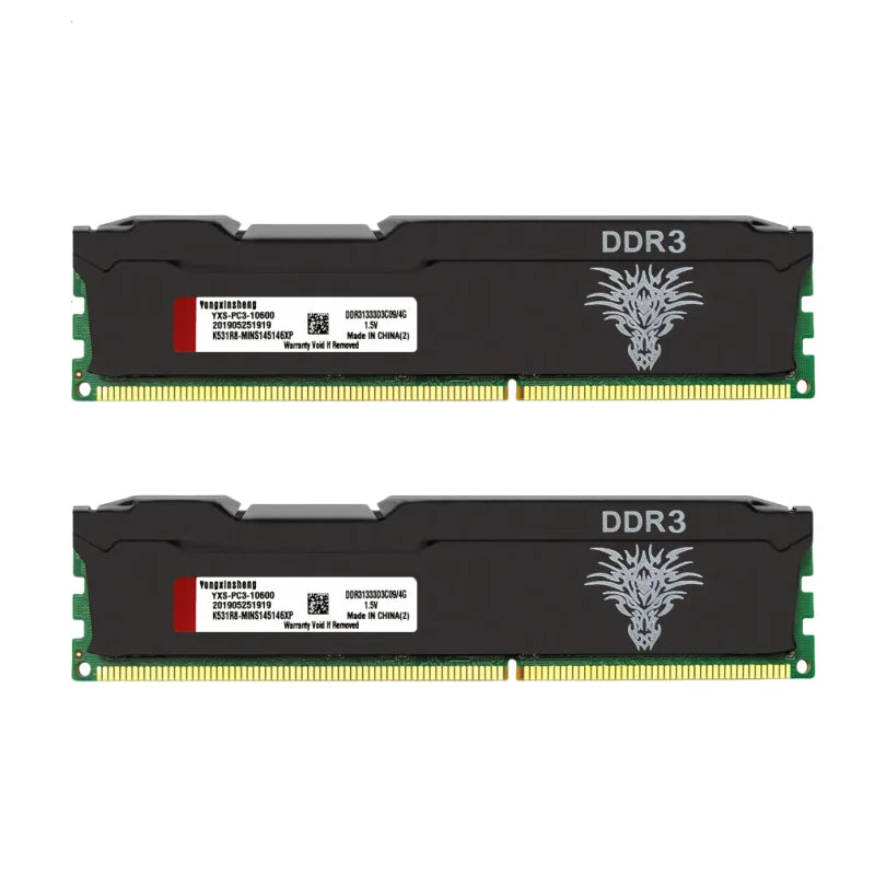 DDR3 DDR4 4GB 8GB 1600MHZ 1866 2400 2666MHZ PC3-12800 PC4-21300 16GB 3200MHZ DIMM Unbuffered Non-ECC Gaming Desktop Memory Ram