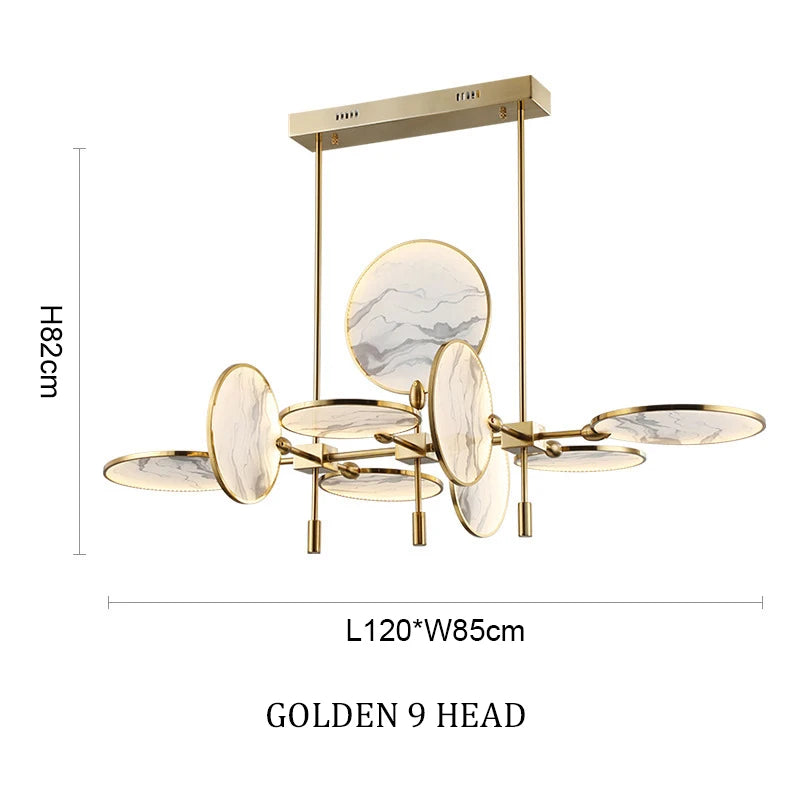 New classic metal Led Gold Black Iron Glass Chandelier,Home Decor lighting hanging Kitchen Bedroom Suspension Lustre pendant
