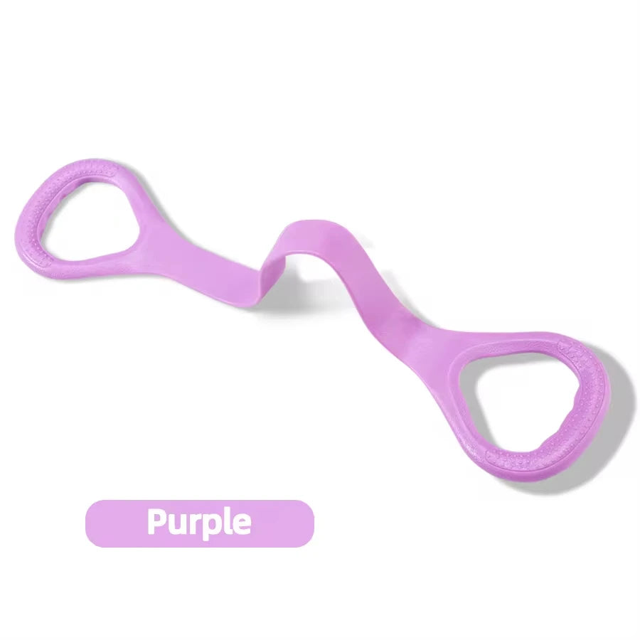 8 Fitness Workout Resistance Band Arm Back Shoulder Exercise Elastic Training Band Yoga Pilates Physical Therapy Equipment