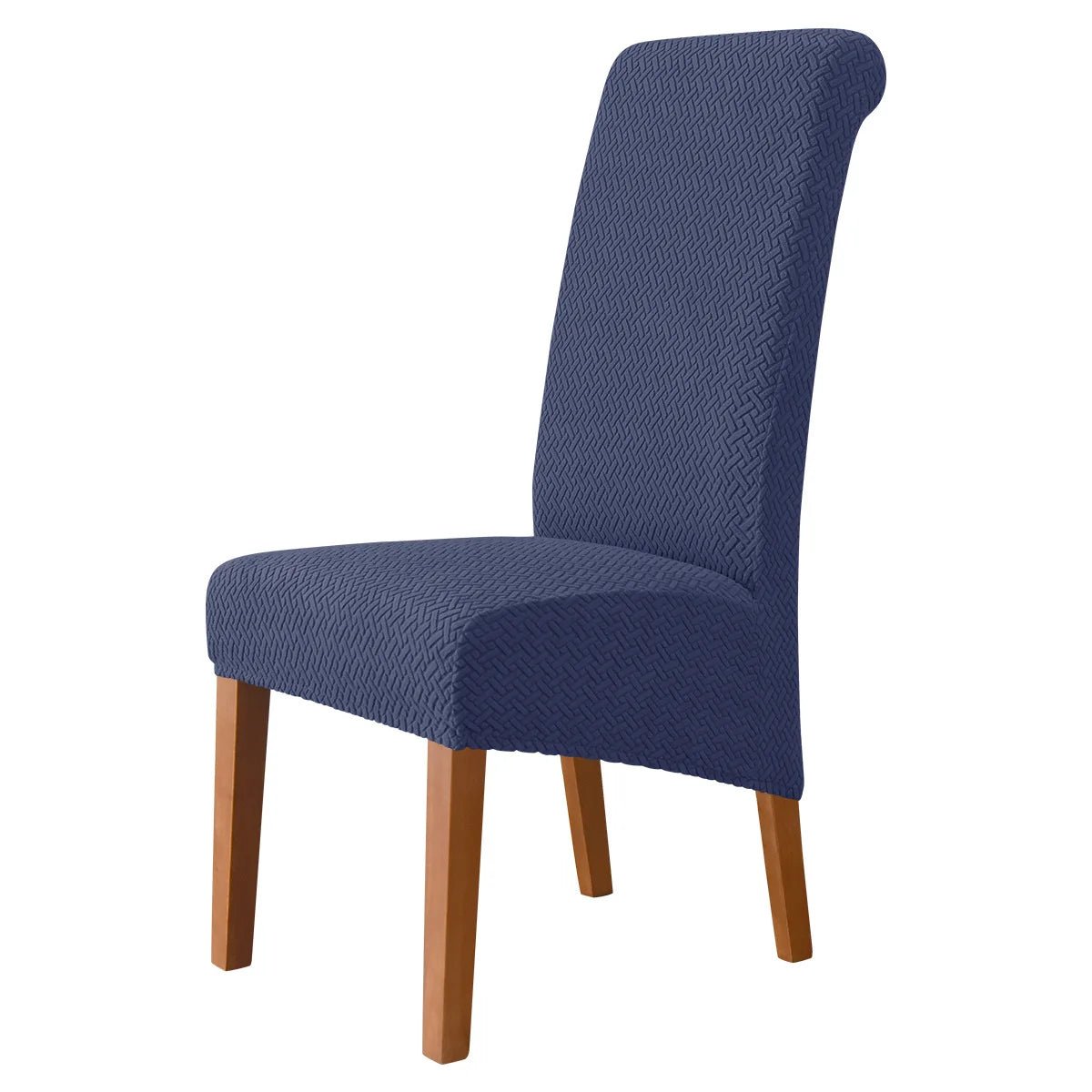 Jacquard Chair Cover Stretch XL Size Long Back Dining Chair Covers Seat Slipcovers For Wedding Dining Room Chairs For Kitchen