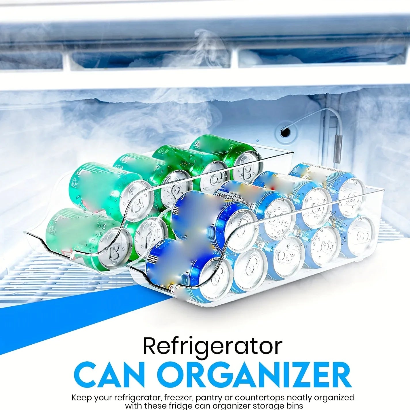 NEW 1 Piece Kitchen Storage Cans, Soda Cans, Storage Cans, Refrigerator Freezer Organizers, Can Dispensers, Kitchen Accessories