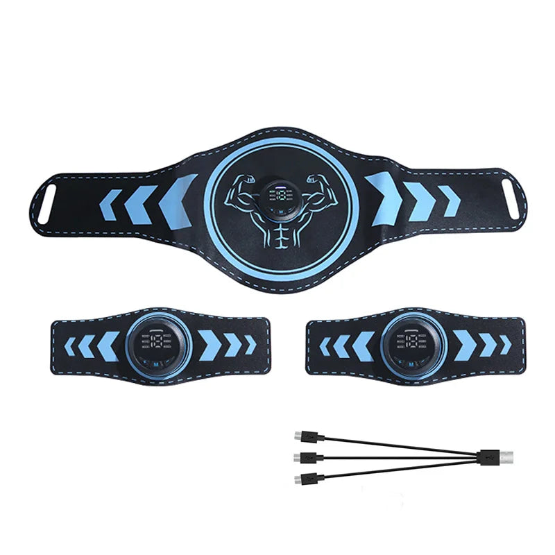 EMS Electric Abdominal Trainer Slimming Belt ABS Muscle Stimulator Fitness Toner Body Shaping Workout Waist Arm Leg Loss Weight