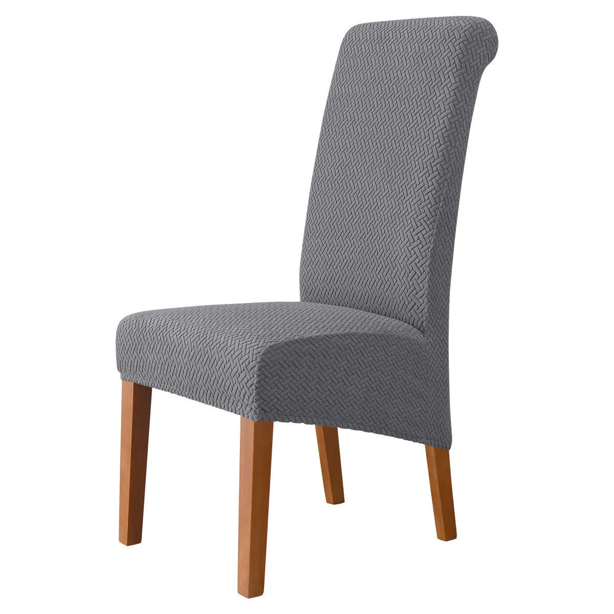 Jacquard Chair Cover Stretch XL Size Long Back Dining Chair Covers Seat Slipcovers For Wedding Dining Room Chairs For Kitchen