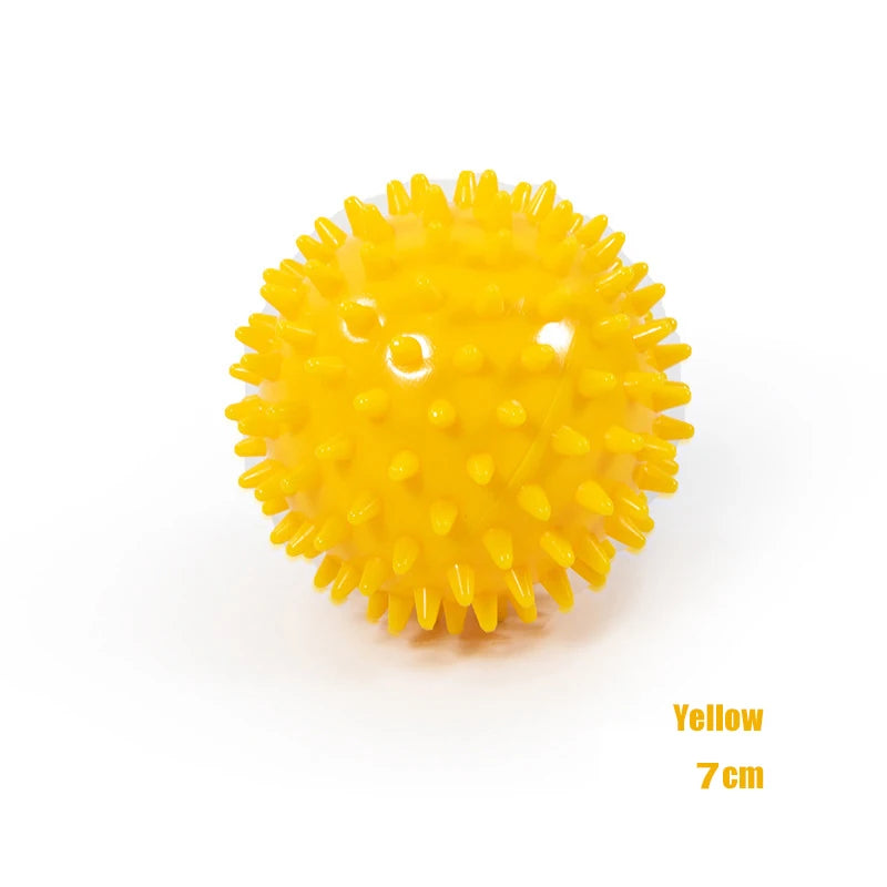 Durable PVC Spiked Massage Ball Trigger Point Sports Fitness Hands And Feet Plantar Pain Relief Fasciitis Relief 9cm Sports Ball