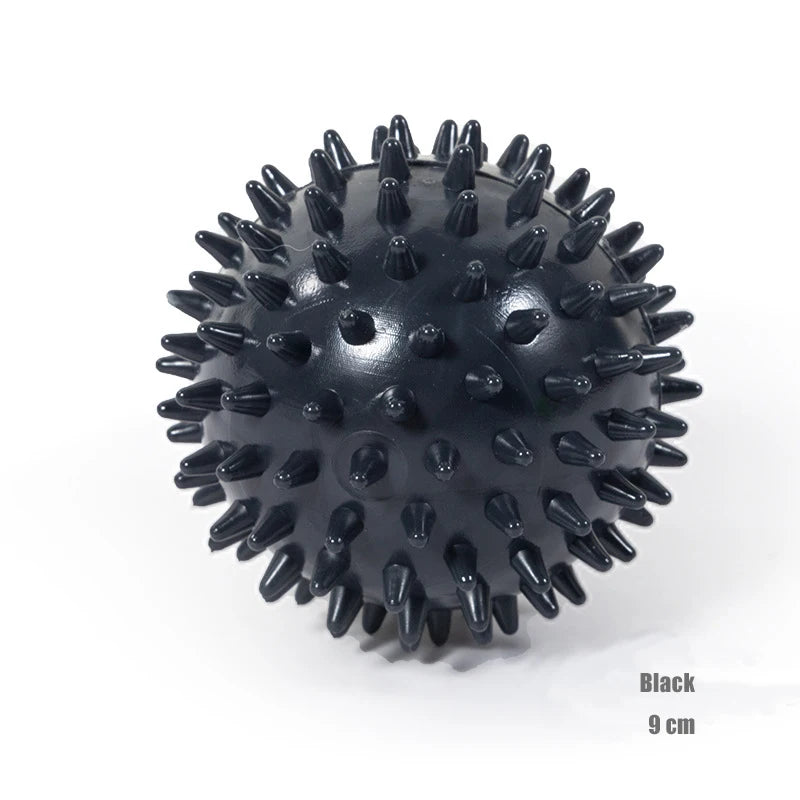 Durable PVC Spiked Massage Ball Trigger Point Sports Fitness Hands And Feet Plantar Pain Relief Fasciitis Relief 9cm Sports Ball