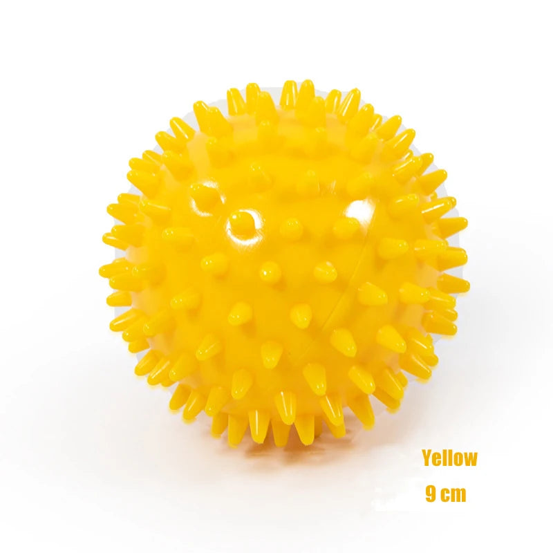 Durable PVC Spiked Massage Ball Trigger Point Sports Fitness Hands And Feet Plantar Pain Relief Fasciitis Relief 9cm Sports Ball