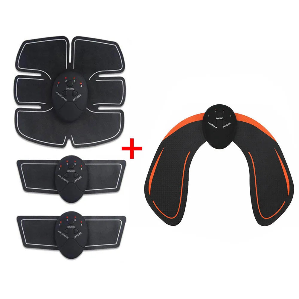 Muscle Stimulator Hips Muscle Trainer Abs EMS Wireless Smart Abdominal Muscle Toner Home Gym Workout Machine For Men Women