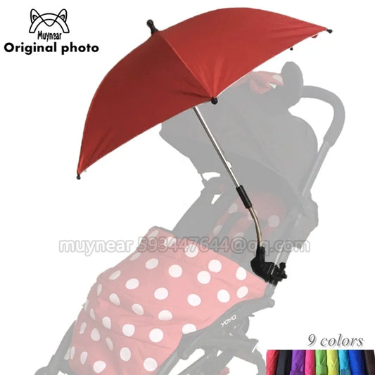 Stroller Umbrella Protable Baby Colorful Pram Shade Parasol for Stroller 360 degree Adjustable Folding yoya Stroller Accessories