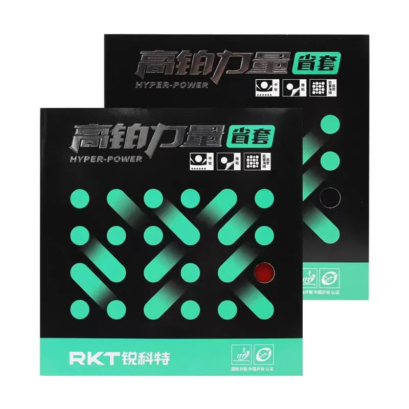 RKT Hyper-Power Table Tennis Rubber Sheet 2.1mm Pre-boosted Sponge Ping Pong Rubber for Provincial Team, Spoken by Chenqi