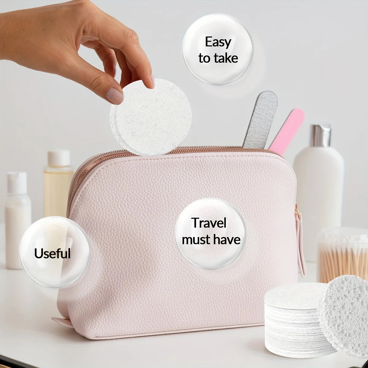 30 Natural Cosmetic Spa Sponges, Alcohol Free, Fragrance Free Facial Cleansing and Exfoliating Sheets, Beauty Sponges