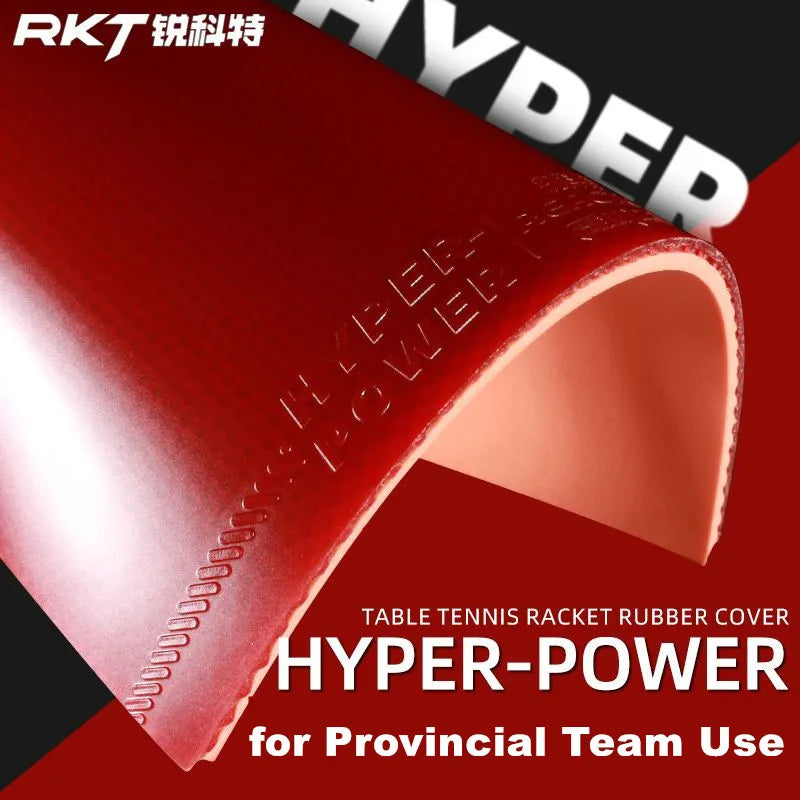 RKT Hyper-Power Table Tennis Rubber Sheet 2.1mm Pre-boosted Sponge Ping Pong Rubber for Provincial Team, Spoken by Chenqi