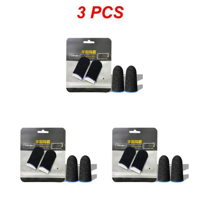 5/3/1 Pair Gaming Finger Sleeve Breathable Fingertips For Mobile Games Anti-Sweat Touch Screen Finger Cots Cover Sensitive Touch
