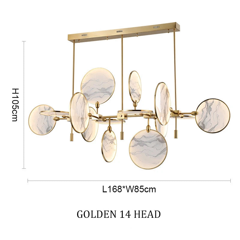 New classic metal Led Gold Black Iron Glass Chandelier,Home Decor lighting hanging Kitchen Bedroom Suspension Lustre  pendant