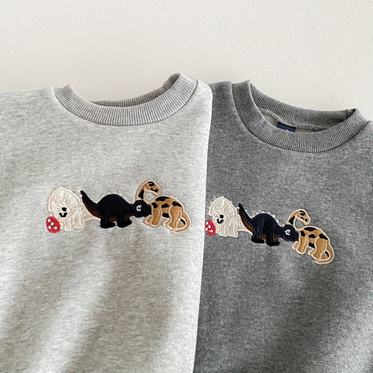 Spring Autumn New in Infant Baby Cute Clothing - Kids Toddler Thick Embroidery Dinosaur Jumpsuits ,newborn Bodysuits 0-24M