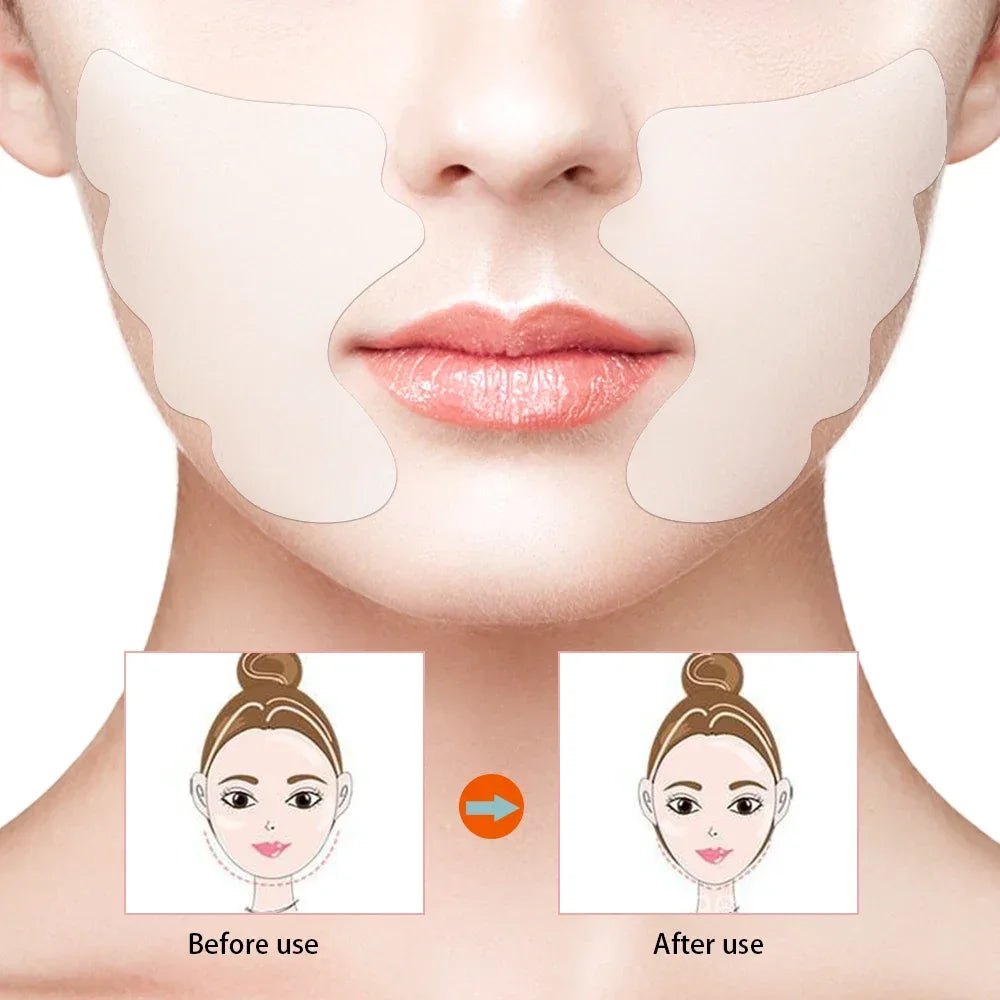Silicone Forehead Stickers Reusable Anti Wrinkle Pad Facial Lifting Face Eyes Neck Pads Anti-aging Prevent Nasolabial Wrinkle