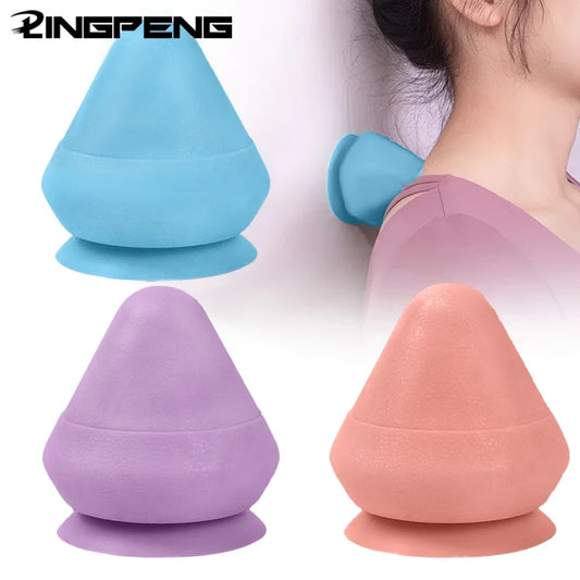 Adsorption Type Fascia Ball Massage Cone Plantar Lumbar Back Shoulder And Neck Whole Body Meridian Points Silicone Fascia Ball
