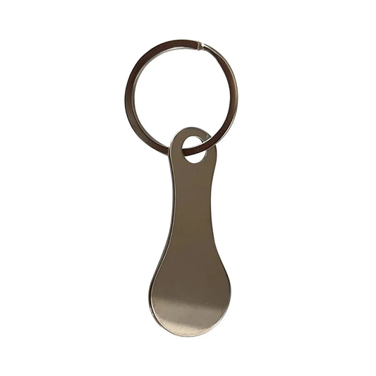 Shopping Cart Token Stainless Steel Hard Portable Key Ring Metallic Keychain For Key Hook Practical Daily Use Accessorie Cart