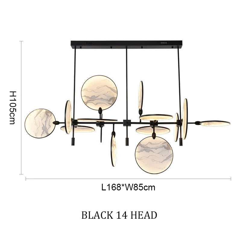 New classic metal Led Gold Black Iron Glass Chandelier,Home Decor lighting hanging Kitchen Bedroom Suspension Lustre  pendant