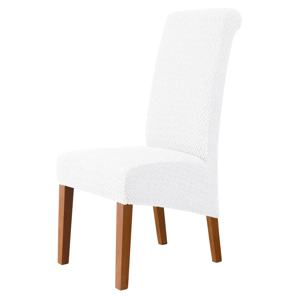 Jacquard Chair Cover Stretch XL Size Long Back Dining Chair Covers Seat Slipcovers For Wedding Dining Room Chairs For Kitchen