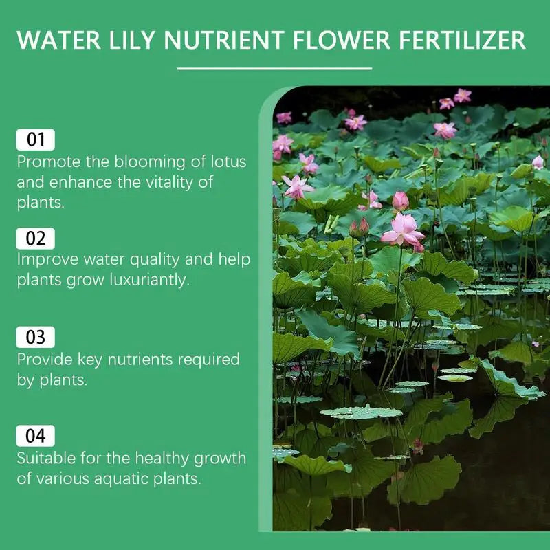 Bowl lotus pollen Promotes plant health growth Pond Water Lily Nutrient promote flowering fertilizer hydroponic lotus fertilizer