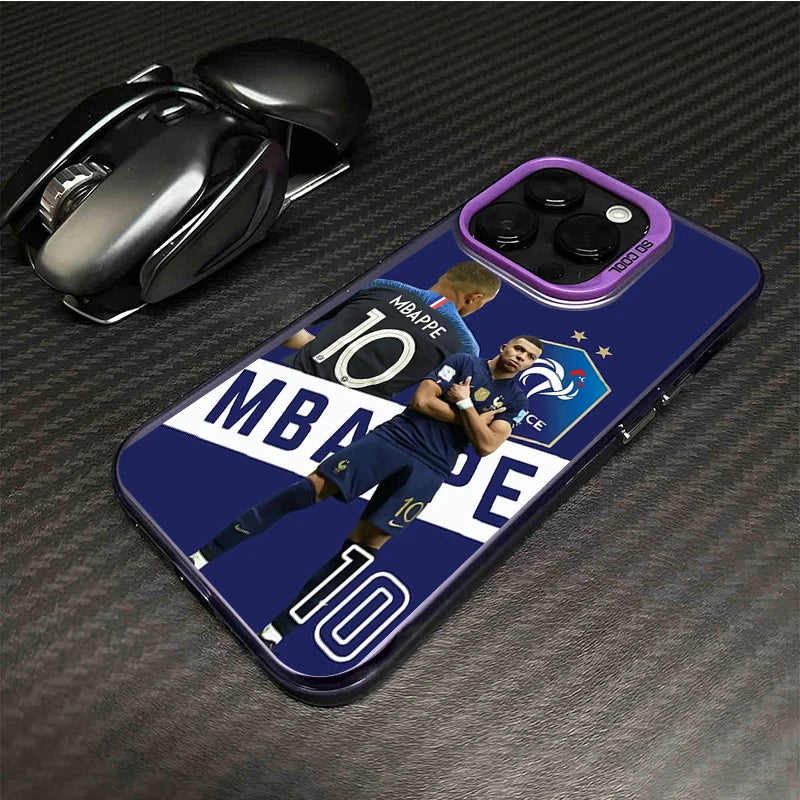 SuperStar F-French M-Mbappe No.10 Art Poster Phone Case For iPhone 17 16 15 14 13 11 12 Pro Max Plus 16e Funda Cover Tough Cases