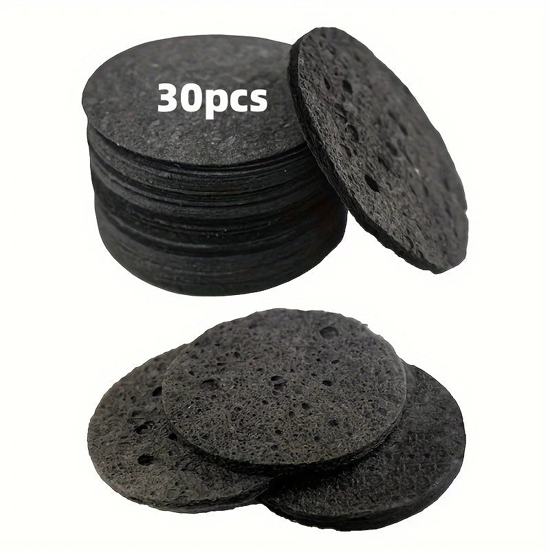30 Natural Cosmetic Spa Sponges, Alcohol Free, Fragrance Free Facial Cleansing and Exfoliating Sheets, Beauty Sponges