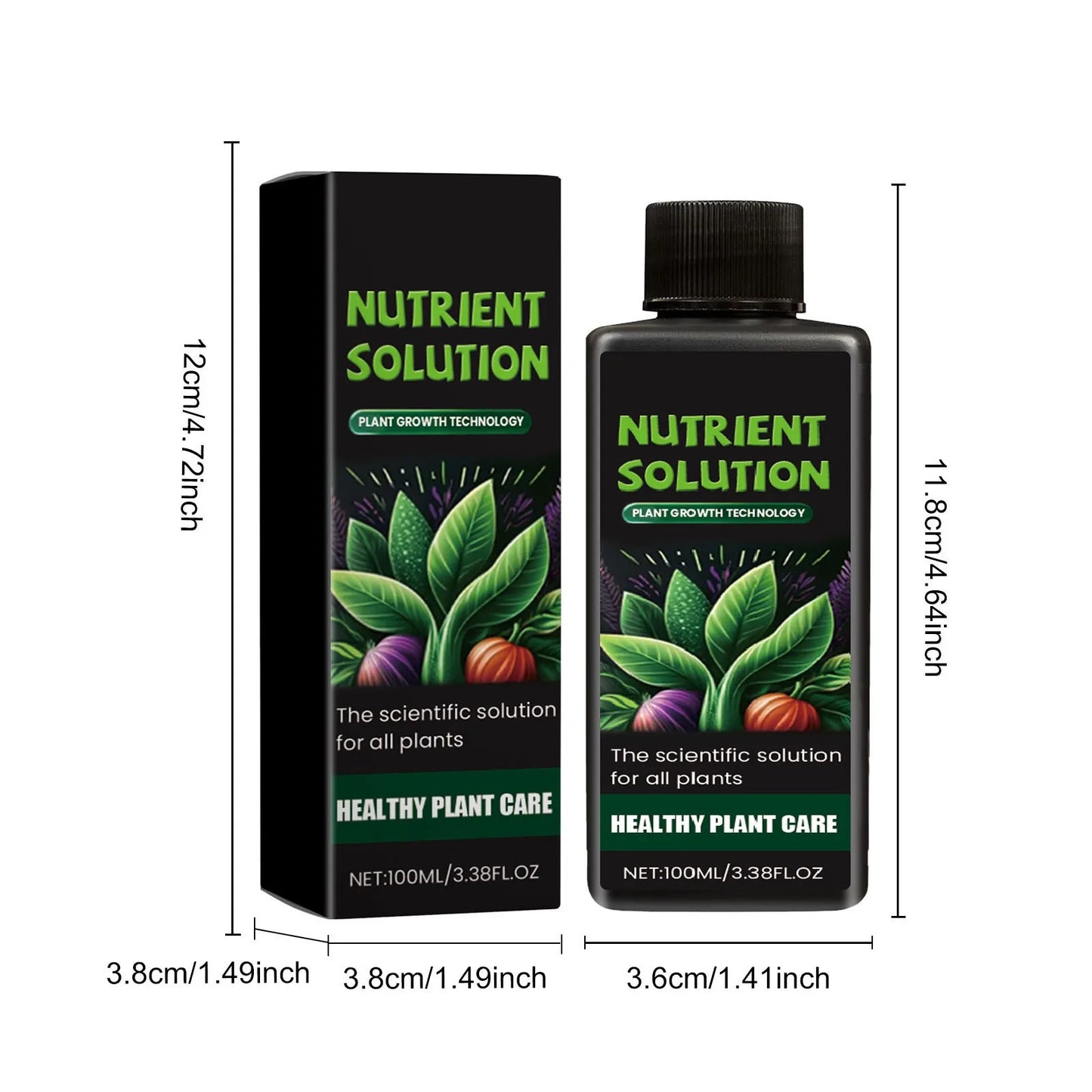 Plant Grow Solution Green Grass Fertilizer Flower Potted Supplement Plants Food Hydroponics Supplement Plants Nutrient Liquid
