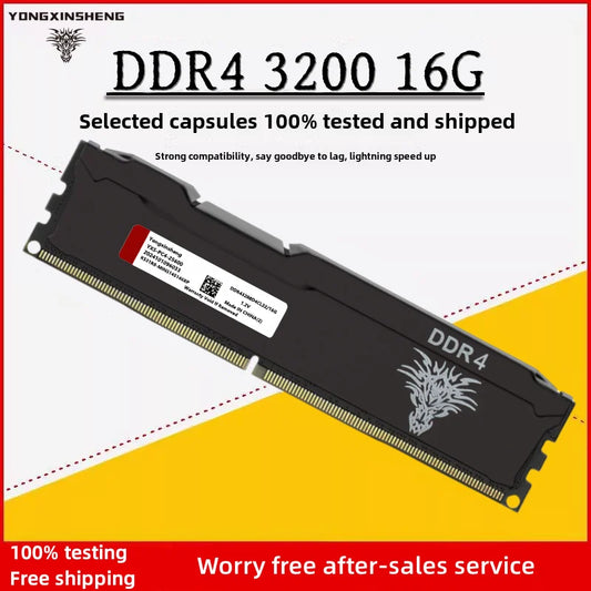 DDR3 DDR4 4GB 8GB 1600MHZ 1866 2400 2666MHZ PC3-12800 PC4-21300 16GB 3200MHZ DIMM Unbuffered Non-ECC Gaming Desktop Memory Ram
