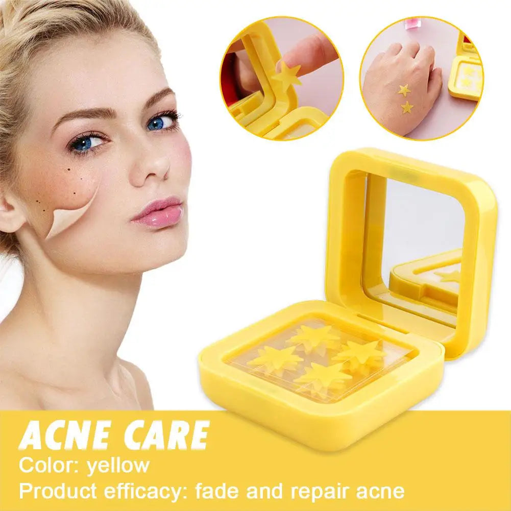 32 Patches Acne Pimple Patches Hydrocolloid Invisible Star Color Acne Patch Absorbing Spot Sticker For Inflamed Acne Skin Care
