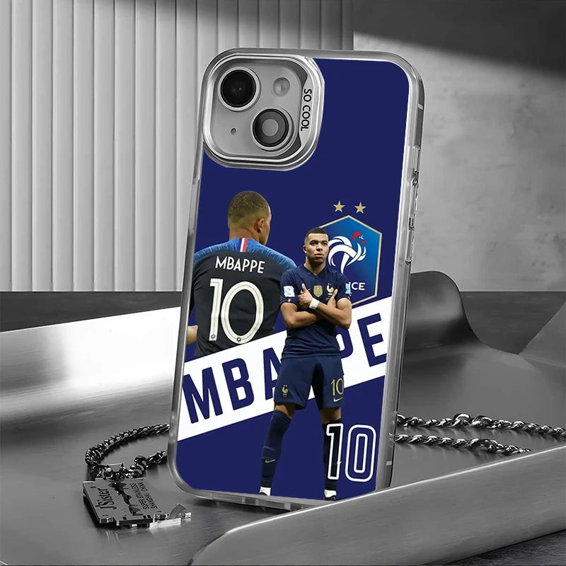 SuperStar F-French M-Mbappe No.10 Art Poster Phone Case For iPhone 17 16 15 14 13 11 12 Pro Max Plus 16e Funda Cover Tough Cases