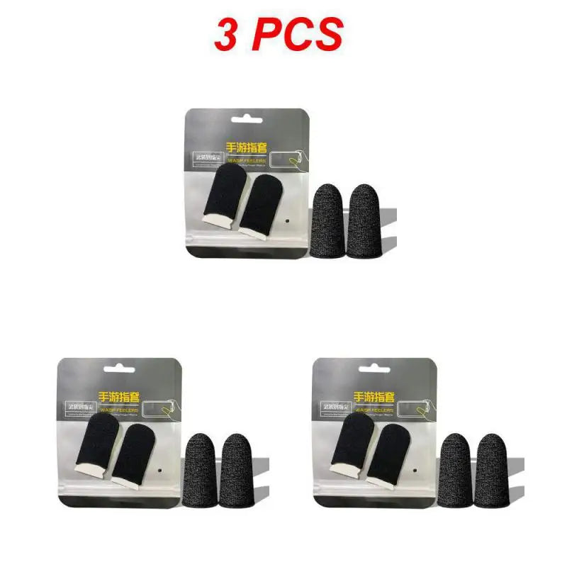 5/3/1 Pair Gaming Finger Sleeve Breathable Fingertips For Mobile Games Anti-Sweat Touch Screen Finger Cots Cover Sensitive Touch