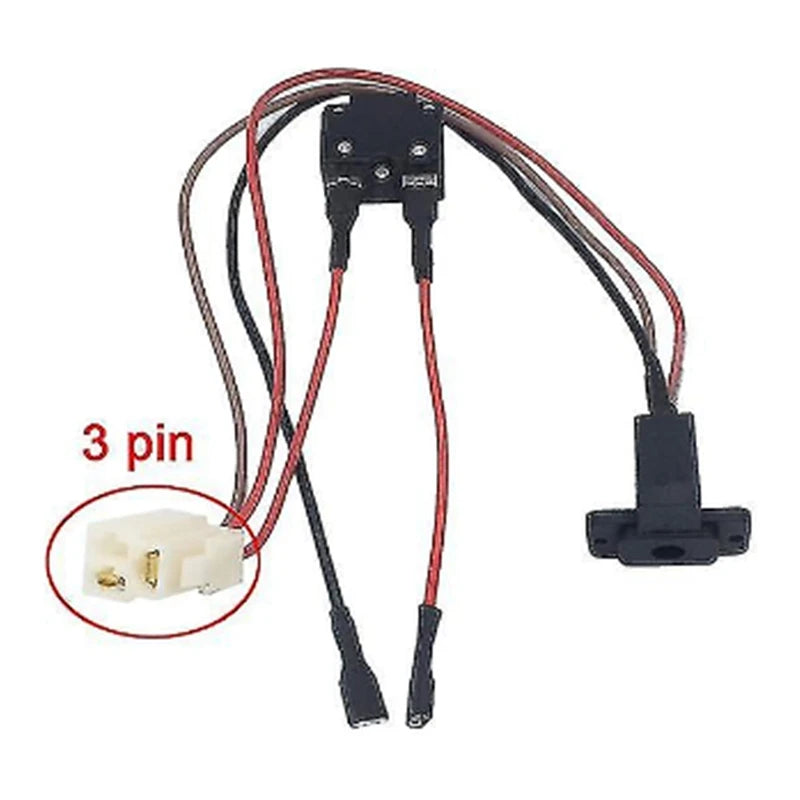 Charging Hole For Children Electric Vehicle 6V 12V 24V For Children Electric Vehicle Charger Socket Strip Line-A38G