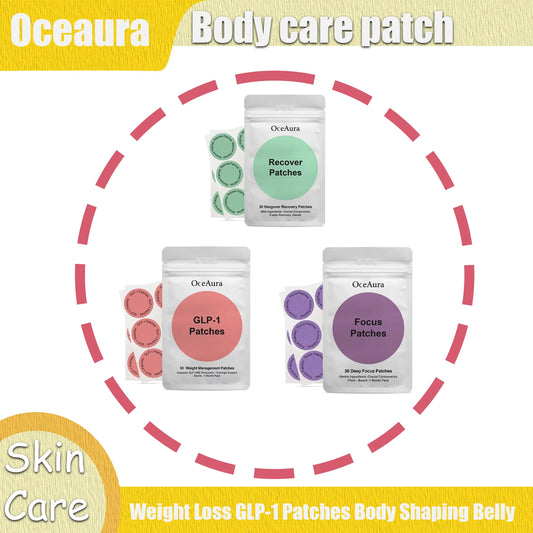 30pieces Weight Loss GLP-1 Patches Body Shaping Belly Fat Burning Improve Stomach Control Weigh Management Slimming Stickers