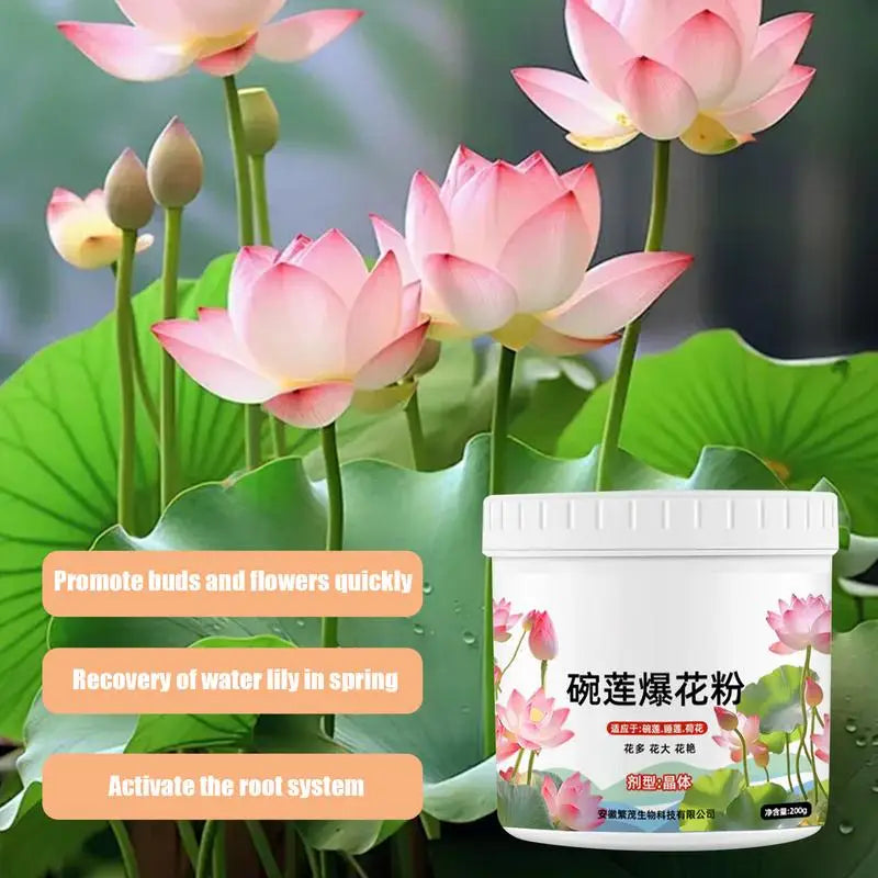 200g Pond Fertilizer Water Lily Nourish Blossom Fertilizer Effective Flourish Root Food Nutrient-Rich Nourish Blossom Fertilizer