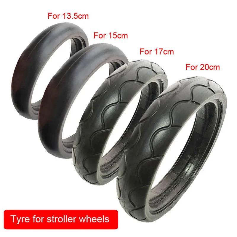 Stroller Wheel Tire 13.5/15/15~17/18~20/23.5CM For Yoya Yoyaplus Or Stokke Xplory V3 V4 Baby Buggy Wheel Accessories