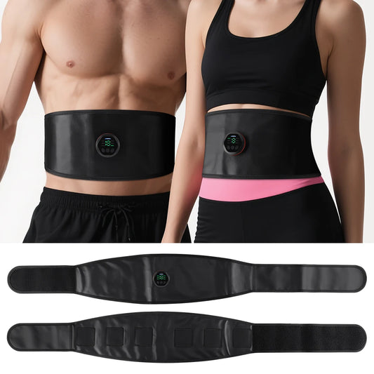 EMS Muscle Stimulator Abdominal Toning Belts Abs Muscle Toner Full Body Shaping Home Gym Fitness Training Waist Massager