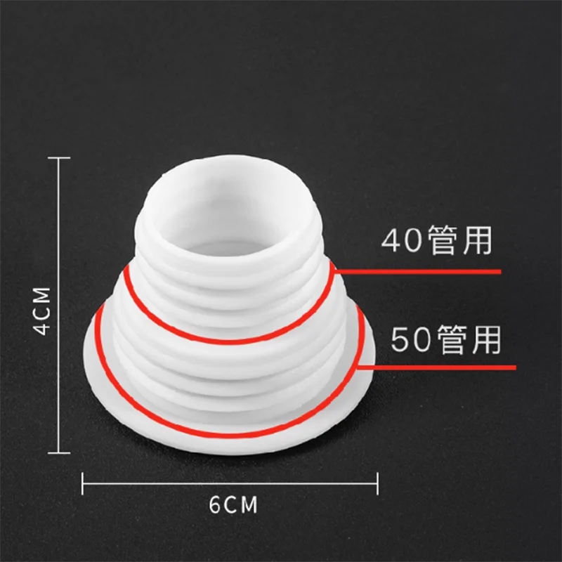 3Pcs Sewer Seal Ring Kitchen Pipe Deodorant Sealing Plug Floor Drain Seal Washing Machine Drain Pipe