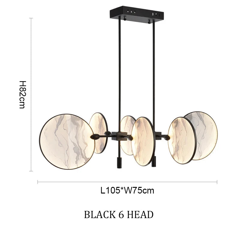 New classic metal Led Gold Black Iron Glass Chandelier,Home Decor lighting hanging Kitchen Bedroom Suspension Lustre  pendant