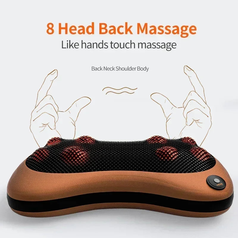 TINSOL Neck Massager Back Massage Pillow for Pain Relief Deep Tissue Massage Cervical Massage Pillow for Relaxation
