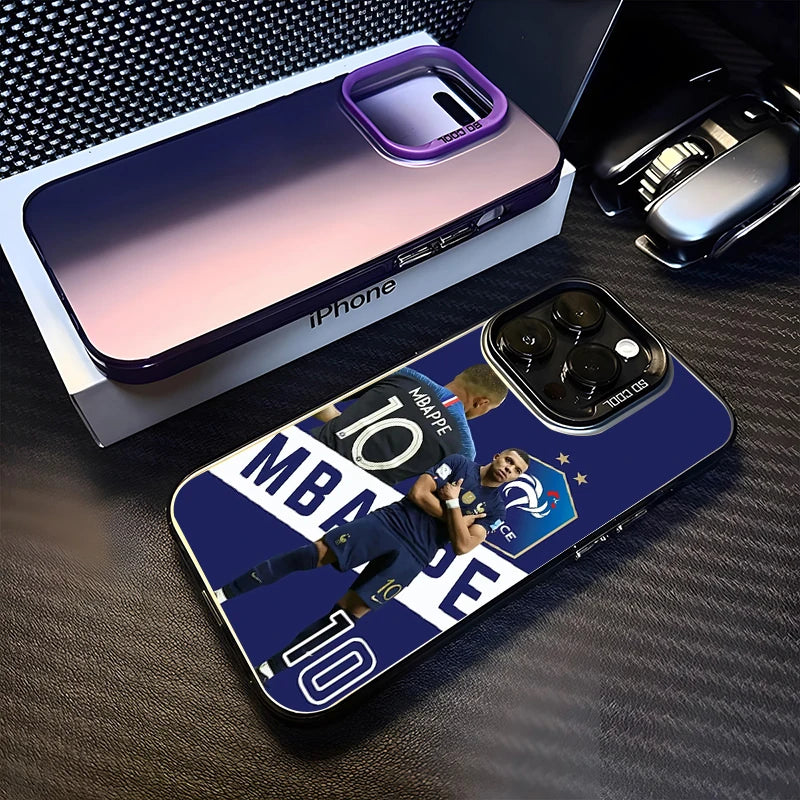 SuperStar F-French M-Mbappe No.10 Art Poster Phone Case For iPhone 17 16 15 14 13 11 12 Pro Max Plus 16e Funda Cover Tough Cases