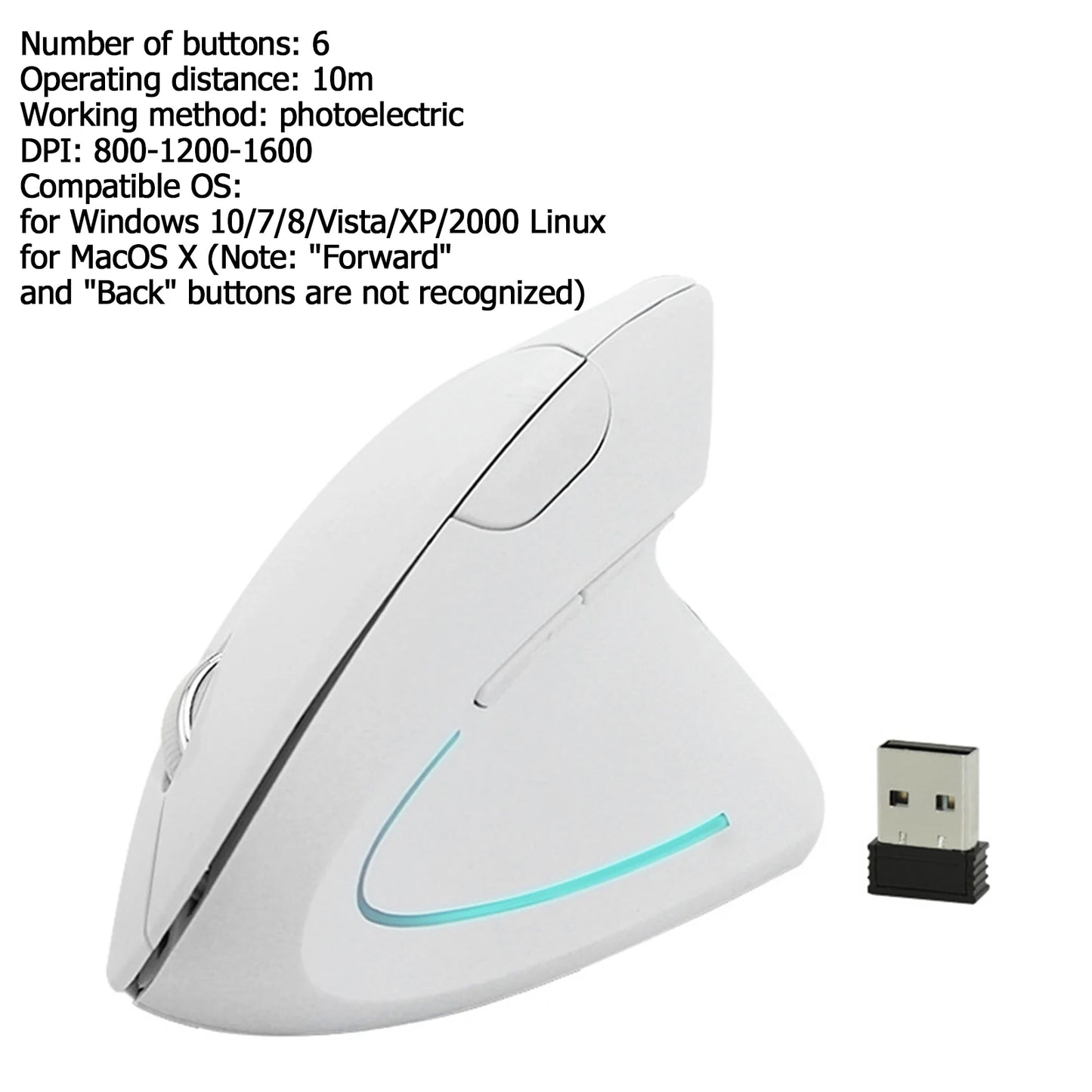 ZELOTES F-26C F35 F36 F17 Ergonomic Vertical Mouse 2.4G Wireless Gaming Mice USB Optical Mouse 3200DPI Gamer Mause For Laptop PC